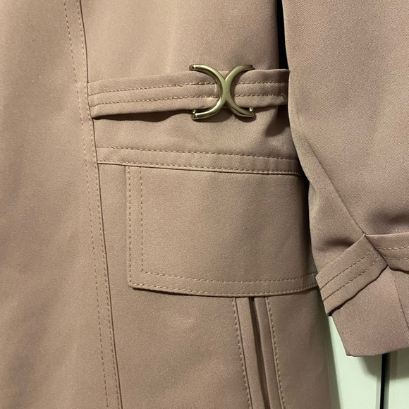 Vintage 1960s MCM Union-Made ILGWU Mod Swing Coat Dusty Rose - Picture 6 of 9